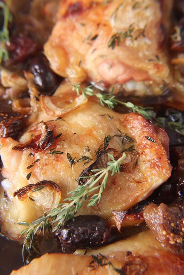 Paleo Roasted Chicken with Figs and Olives - Real Food with Jessica