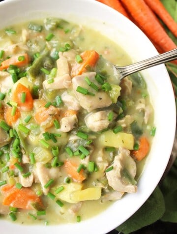 Paleo Whole30 Chicken Pot Pie Soup - Real Food with Jessica