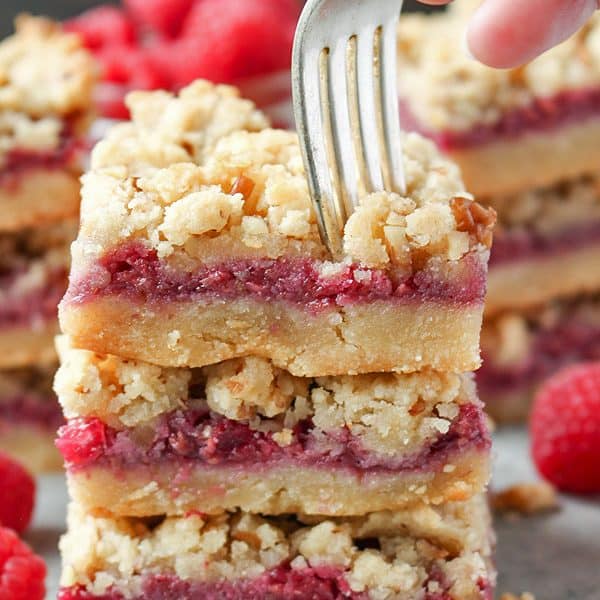 Raspberry Crumble Bars - Real Food with Jessica