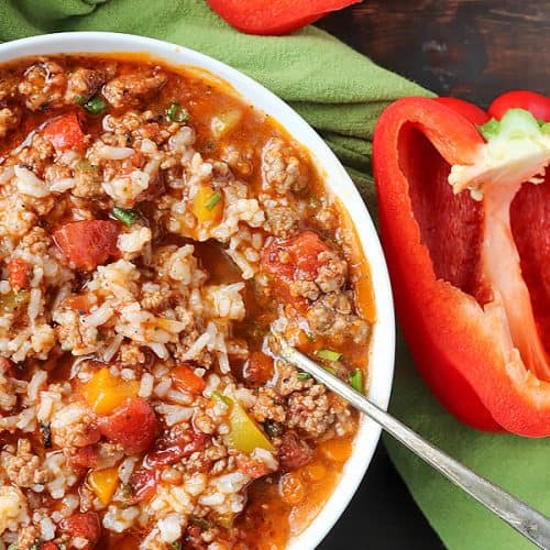 Paleo Stuffed Pepper Soup - Real Food with Jessica