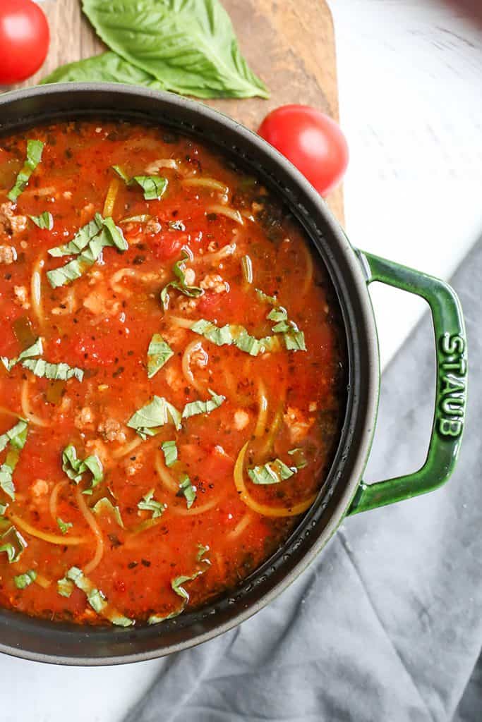 Paleo Whole30 Lasagna Soup - Real Food with Jessica