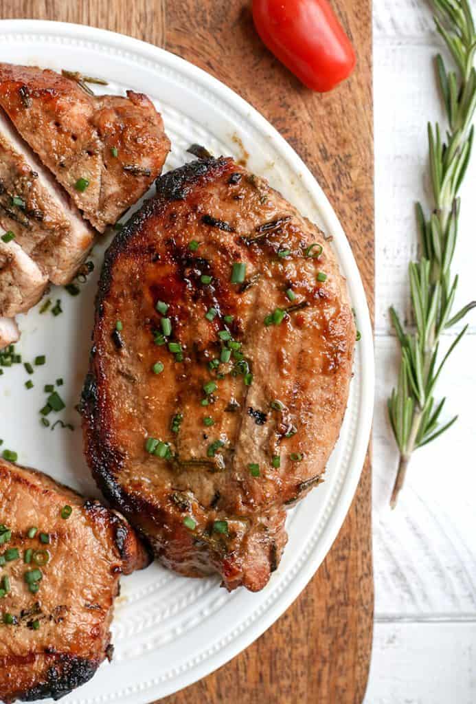 Rosemary Dijon Pork Chops - Real Food with Jessica