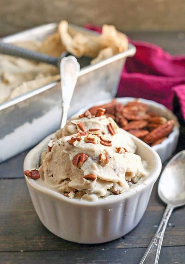 Vegan Butter Pecan Ice Cream - Real Food with Jessica