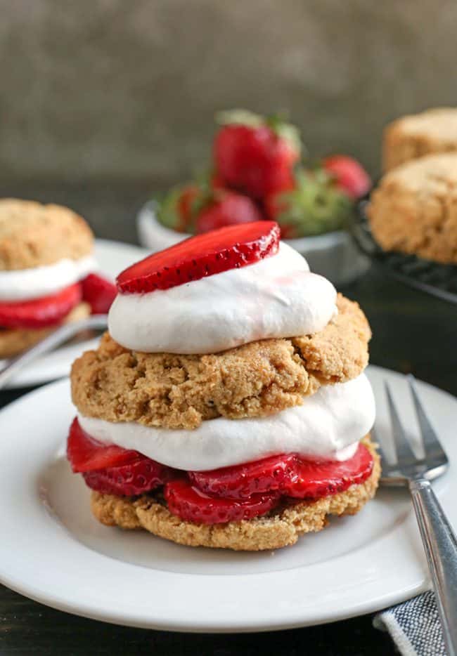 Paleo Strawberry Shortcake Biscuits - Real Food with Jessica