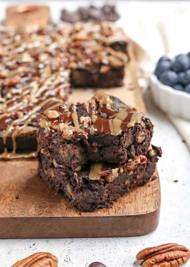 Paleo Turtle Brownies - Real Food with Jessica