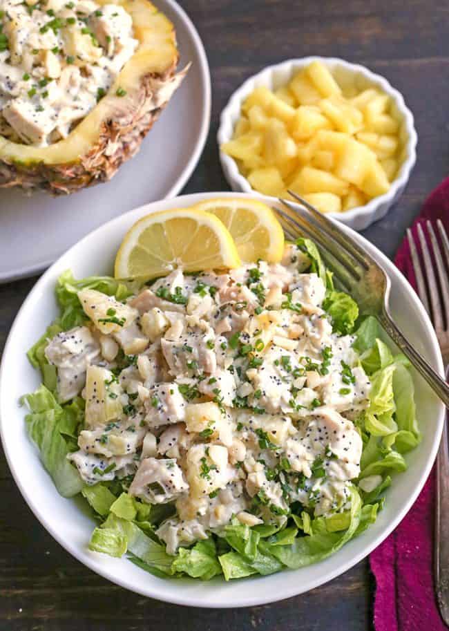 Paleo Whole30 Lemon Poppy Seed Chicken Salad - Real Food With Jessica