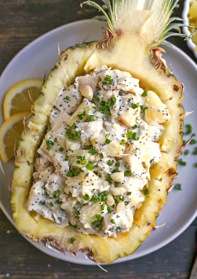 Paleo Whole30 Lemon Poppy Seed Chicken Salad - Real Food With Jessica