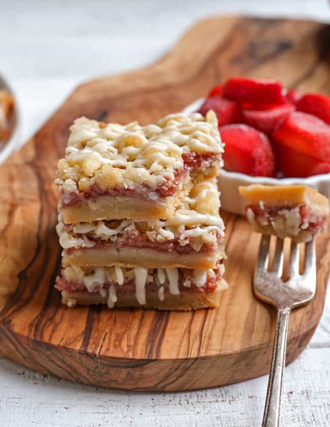 Paleo Strawberry Crumb Bars - Real Food with Jessica