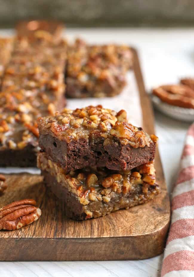 Paleo Pecan Praline Brownies - Real Food with Jessica