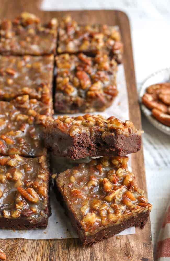 Paleo Pecan Praline Brownies - Real Food with Jessica