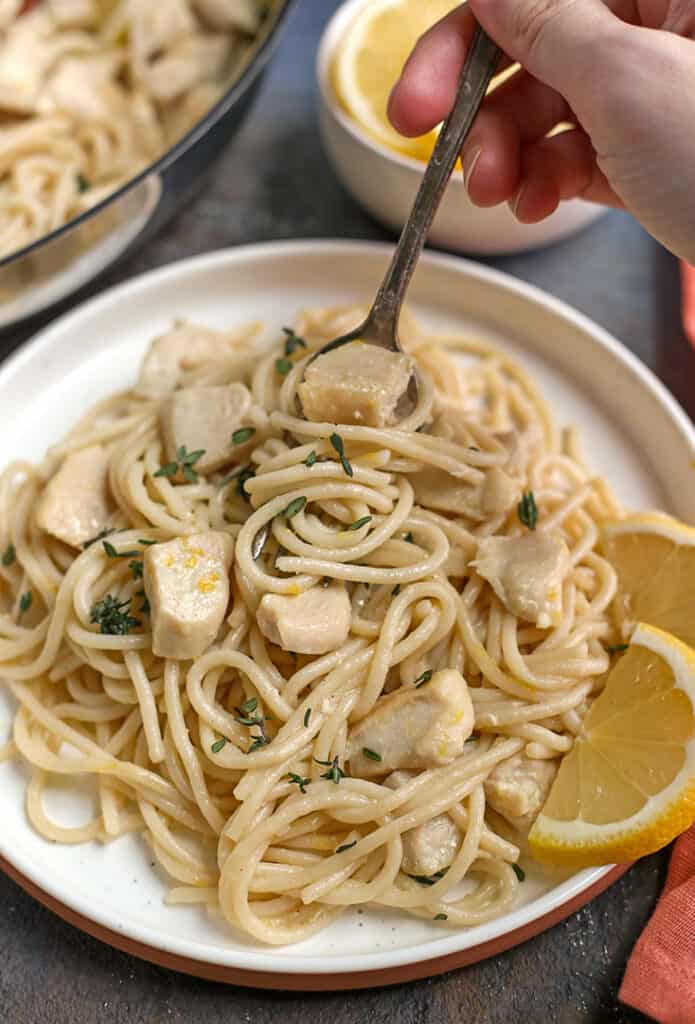 Gluten Free Lemon Butter Chicken Pasta - Real Food with Jessica